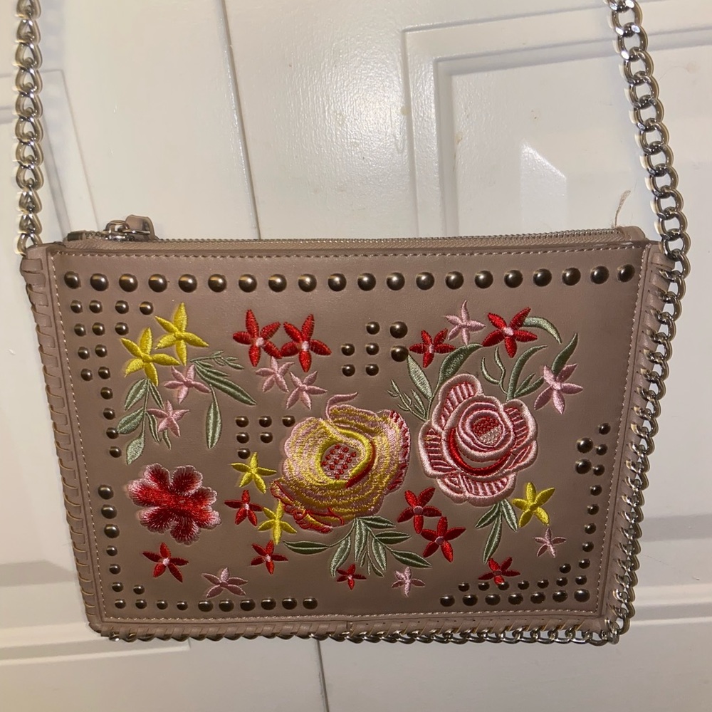 Urban expressions flower embroidered purse